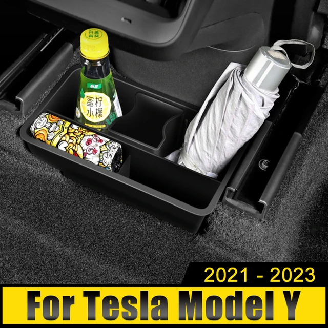 Abs Auto unter Sitz Aufbewahrung sbox Schublade Hoch leistungs halter  Organizer Fall versteckt Tablett für Tesla Modell y modely 2021 2022 2023 -  AliExpress