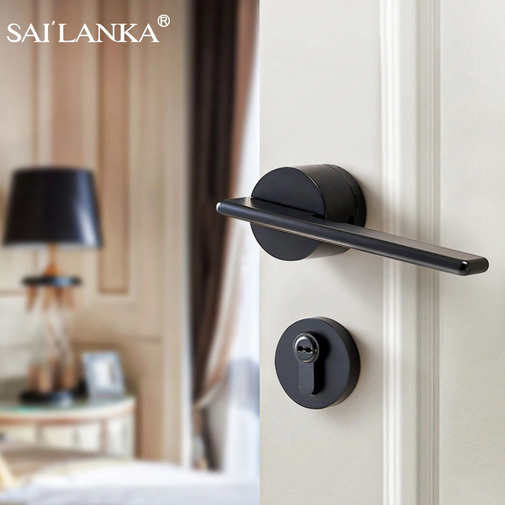 SAILANKA-Square-Modern-Home-Bathroom-Door-Handle-Lock-House-Cabinet ...