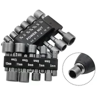 9/14PCS Hexagon Nut Driver Drill Bit Socket Screwdriver Wrench Set Drill Bit Adapter for Electric Screwdriver Handle Tool 5-13mm 1