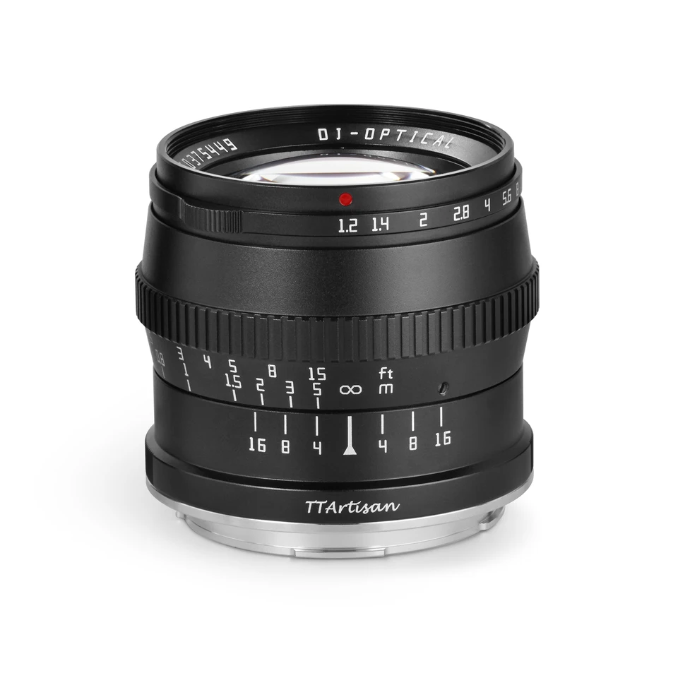 TTArtisan APS-C 50mm F1.2 대구경 인물 사진 렌즈 A6000 A6500 A7 A9 A7RIII 후지 X-T4 캐논 M5 니콘 Z5용