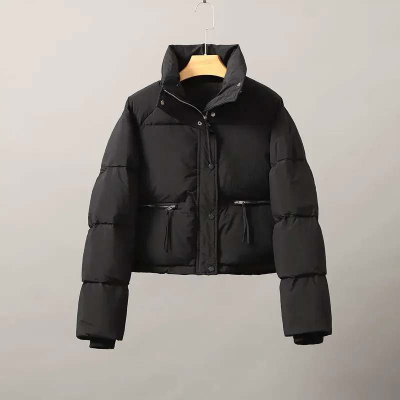 Elegant women's winter jacket in beautiful colors
