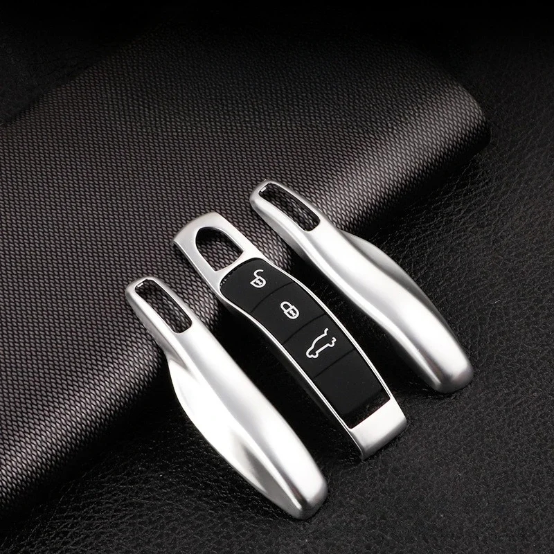 자동차 스마트 원격 키 케이스 Fob 커버 세트 포르쉐 Panamera Spyder Carrera Macan Boxster Cayman Cayenne 911 970 981 991
