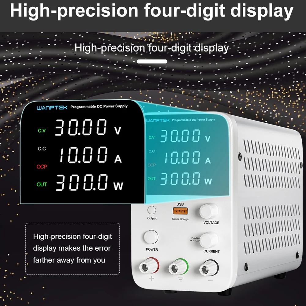 Einstellbare DC Netzteil 30V 10A 5A Labor Tisch Stromquelle Stabilisierte Netzteil Spannung Regler Schalter 120V 60V5A Wanptek – Detail 8