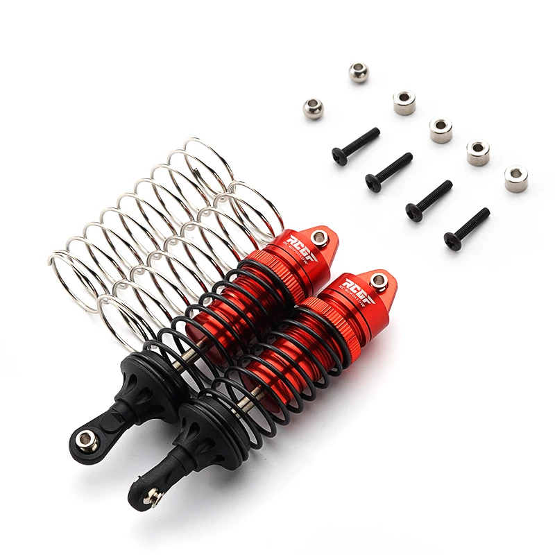 

RCGOFOLLOW 2pcs Aluminum Alloy Threaded Front Shock Absorber For 1 10 Rc Front Shock Absorber TRAXXAS SLASH 4x4