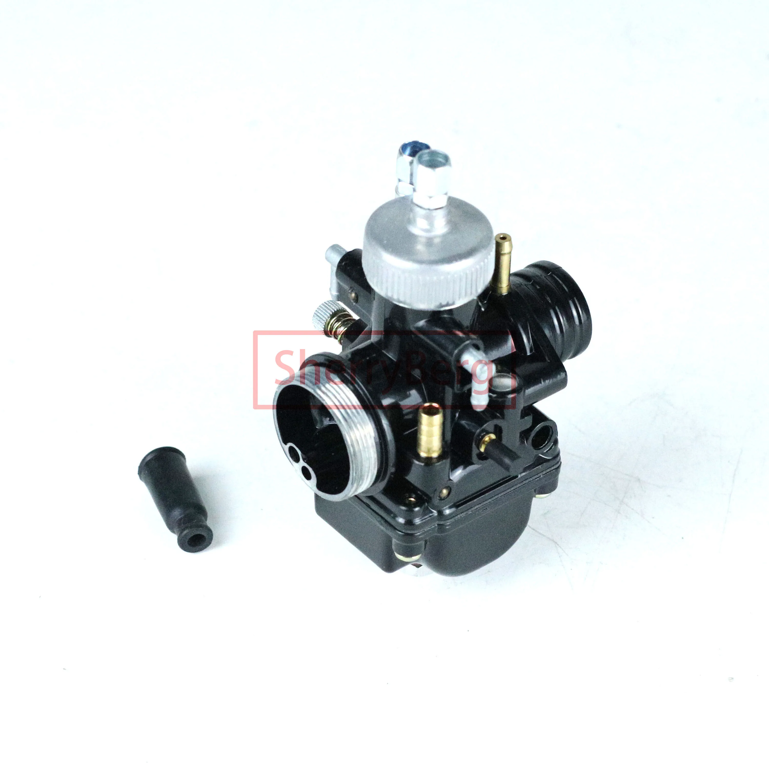 

FREE SHIPPING Sherryberg New Carburetor Carb From Dellorto PHBG DS Black 21mm Racing With Plastic Cover High Quality