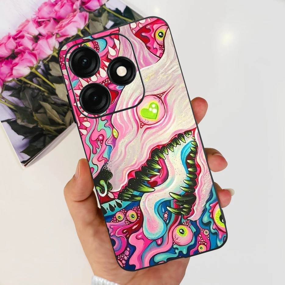 Stylish Shockproof Painted Phone Case with Soft Bumper