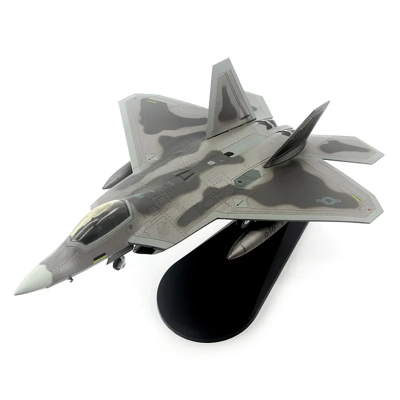 

Diecast 1:100 Scale United States Air Force F-22A Fighter Original Finished Alloy Model Simulation Static Collectible Toy Gift