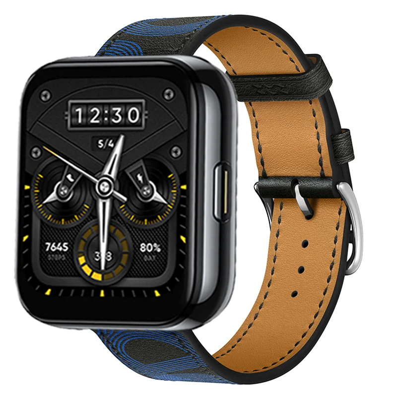 Premium Leather Strap for Smartwatch - Elegant Replacement Wristband Bracelet