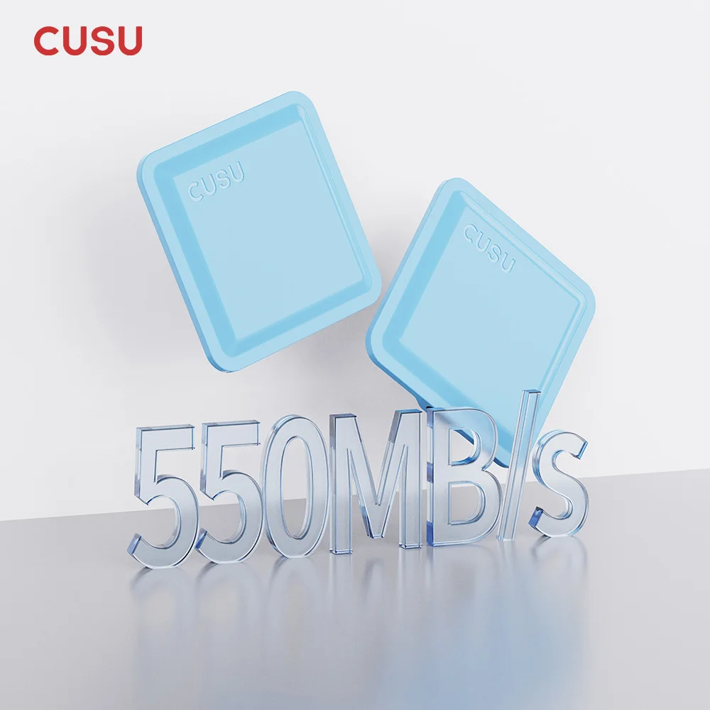 CUSU 256GB 512GB SSD External Drive Portable SSD 1TB 2TB USB 3.2 Type C Solid State Disk