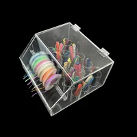Boîte de chaîne électrique orthodontique 2 en 1, distributeur de cravate de Ligature en acrylique, boîte de stérilisation pour cravate de Ligature, chaîne électrique 2