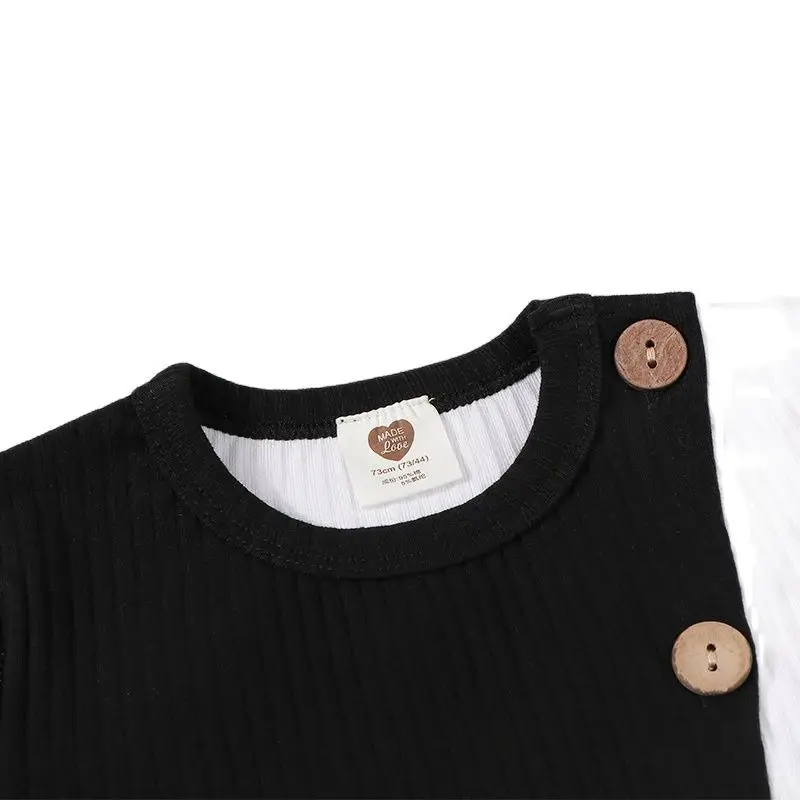 Kids clothes t shirt baby girls and boys clothes round neck short sleeves fashion children t-shirt ribbed contract patched color