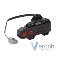 High-Tech Power Functions M L XL Servo Train Motor Battery Box IR Control Receiver Compatible All Brand MOC Building Bricks Toys 6