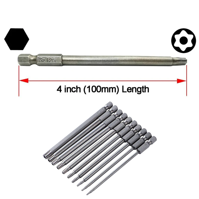 Screwdriver Set Strong Magnetic Batch Head Tamper Proof Security Torx Slotted Phillips Exagonal Bit Car Repair Tool