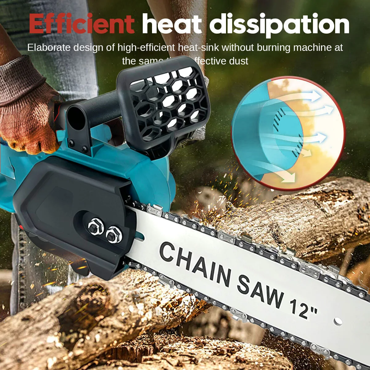 Илюстрация на система за смазване на резачката