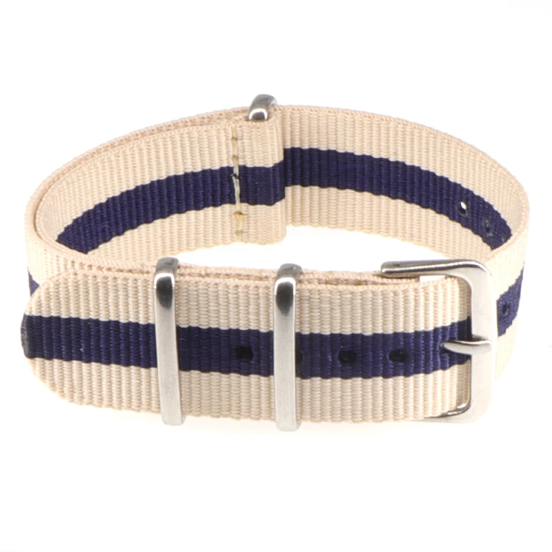Nylon Army Sports Black Watch Strap with Belt Buckle