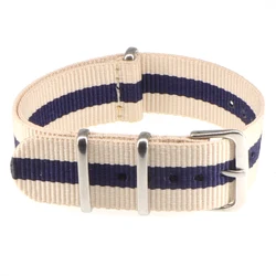 Nylon Army Sports Black Watch Strap with Belt Buckle - 22mm (29)
