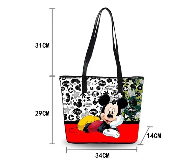 Disney Mickey mouse diaper Bag Shoulder Cartoon lady Tote Large Capacity bag Women waterproof bag fashion hand travel beach