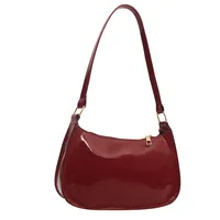 HOMEFIH PU Leather Handbag Solid Color Cherry Pendant Casual Shoulder Bag Versatile Fashion Commuting Bag for Girls Underarm Bag 2