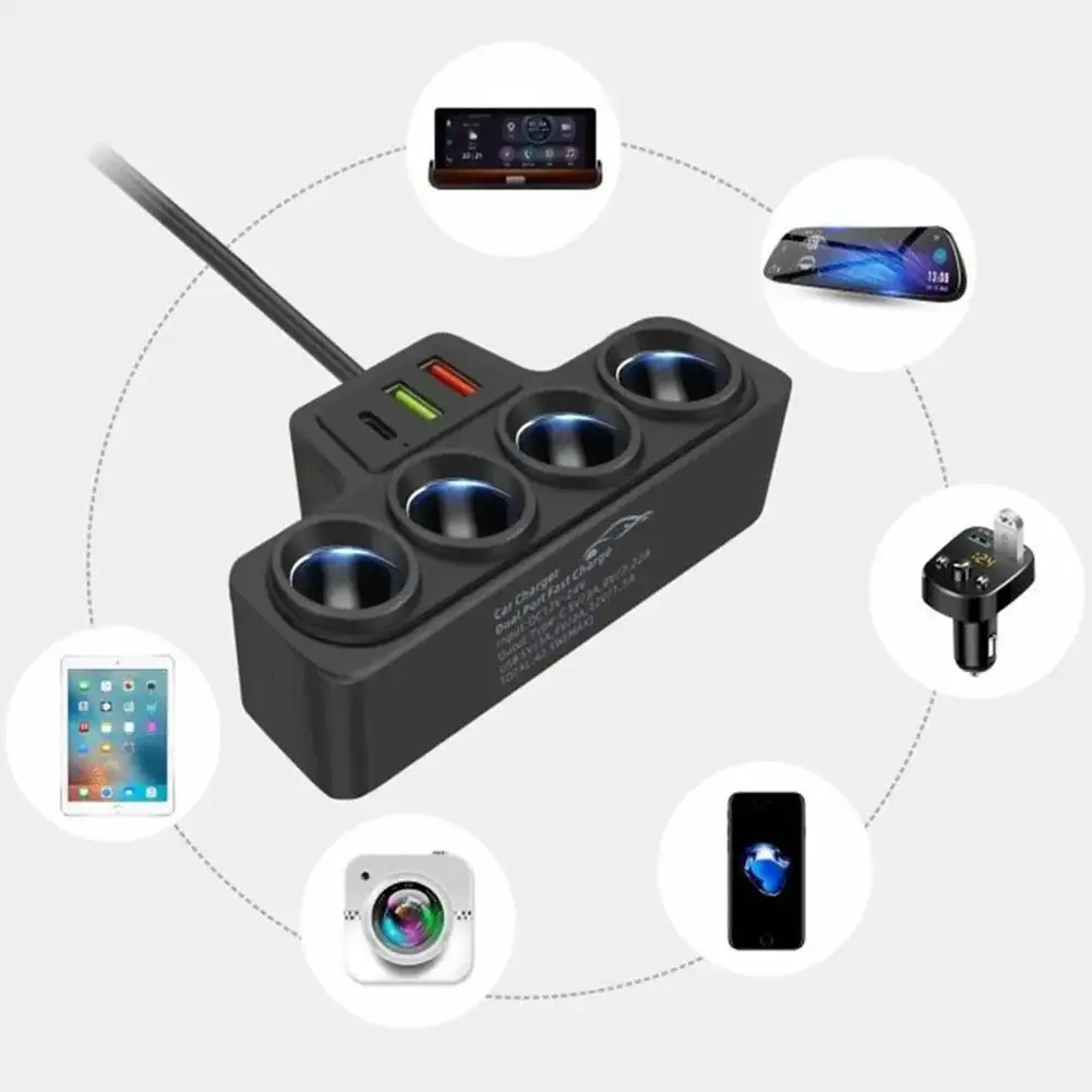  USB  ,   ÷ , 12V ÷ , 24V  ø, M1l0, 120w, 4 in 1, 3
