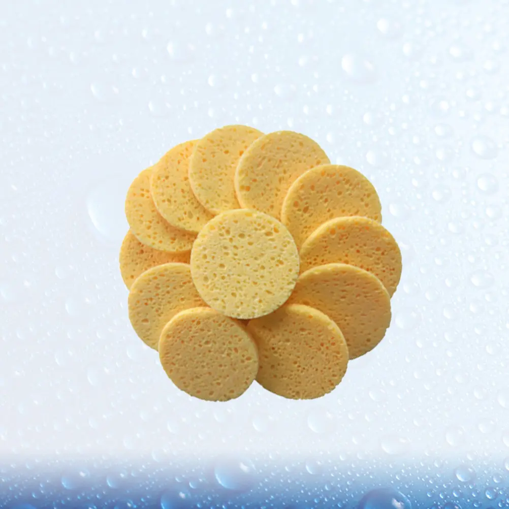 20Pcs 메이크업 코튼 스폰지 소프트 스킨 컬러 라운드 60x8mm 페이스 클리닝 퍼프 메이크업 리무버 패드 딥 엑스폴리에이팅