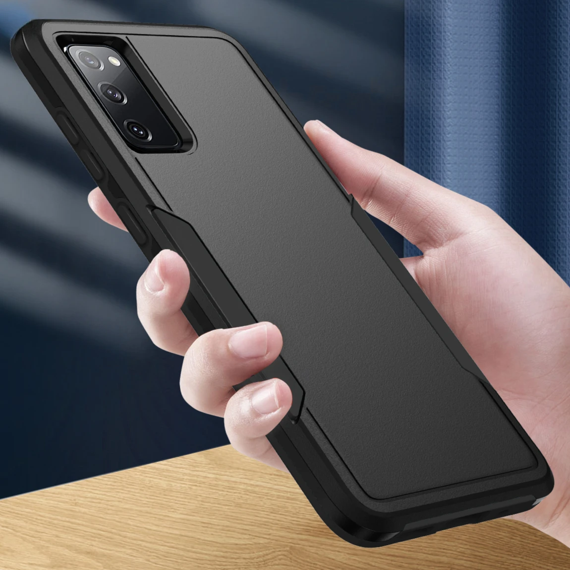 Schlanke TPU/PC-Hülle für Samsung Galaxy S20 FE 2022 S20FE, stoßfeste Handyhülle, 2-in-1, zweilagig, robuster Schutz, Funda Coque