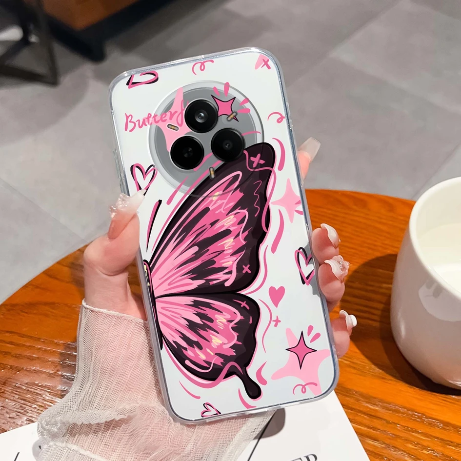Cute Kitten Pattern Anti-Slip Clear Soft Silicone TPU Case