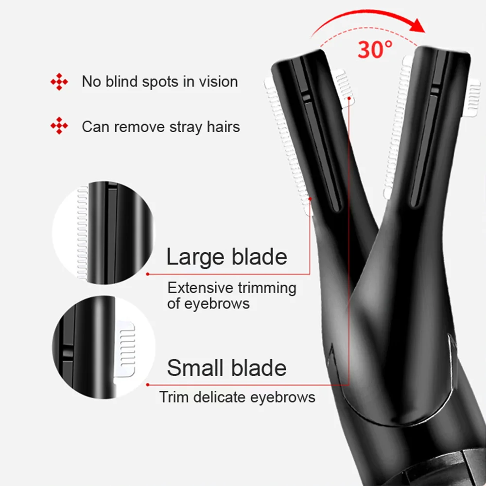 Portable Electric Eyebrow Trimmer Rotatable Head Eyebrow Trimmer God Rechargeable Model Baby Shaving Electric Eyebrow Trimmer 3