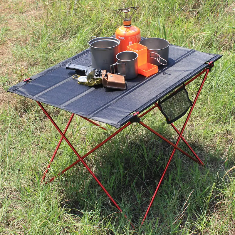 

Ultralight outdoor Folding Camping table Aluminium Alloy bbq picnic Lightweight Travel hiking fishing portable Roll table