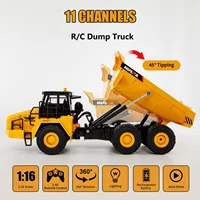 Huina 1553 R/C Dump Truck 11 Channel Rc Car Loading Truck Remote Controlled Car Toys Vehicles For Boys 2