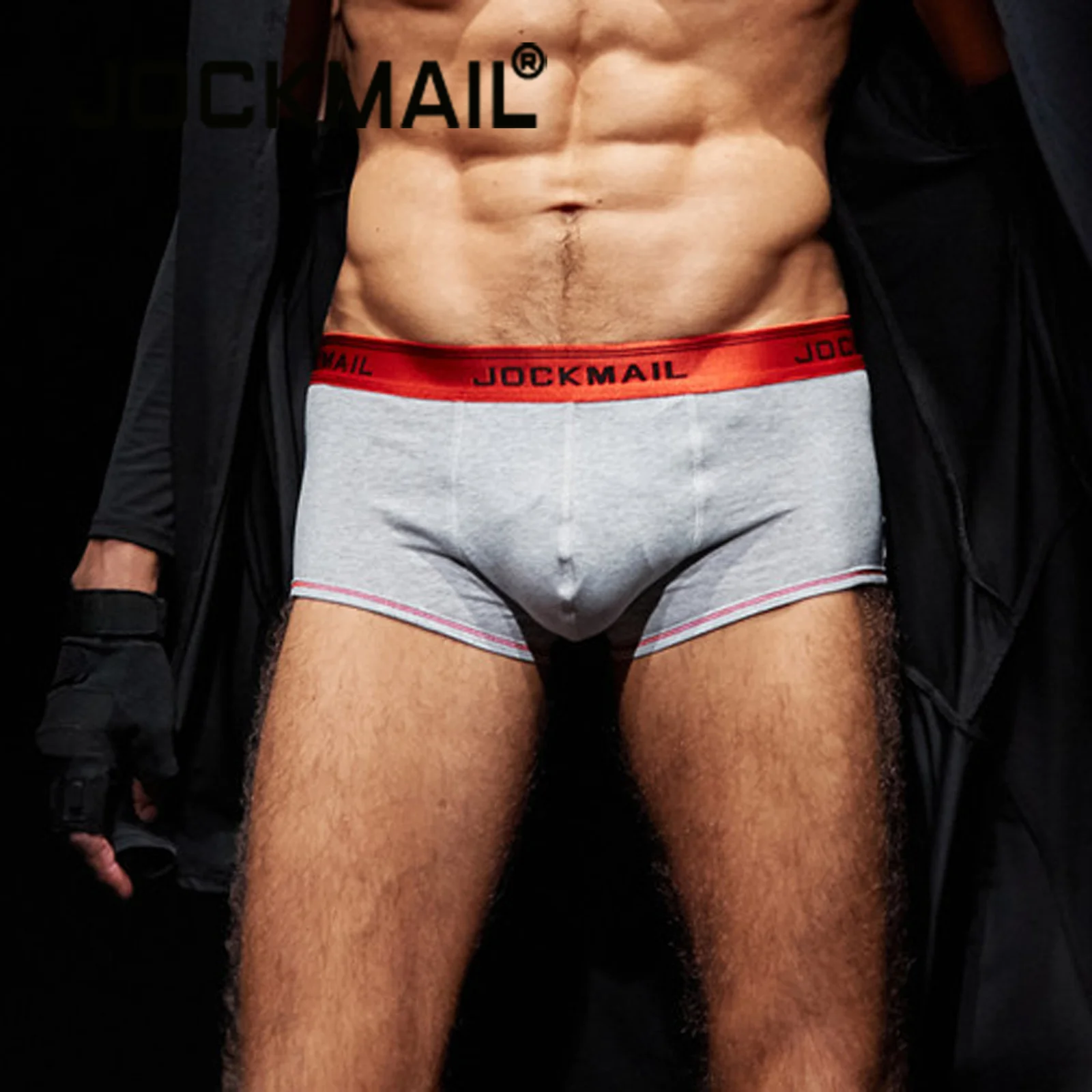 

Трусы-боксеры JOCKMAIL мужские, пикантное нижнее белье, хлопковые модные шорты, шорты-боксеры
