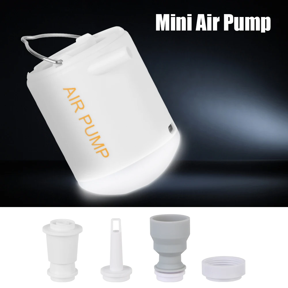 

For Outdoor For Camping Bed Illumination Portable Tiny Pump 3.5Kpa With LED Lantern Air Equip Compressor Quick Inflate Deflate