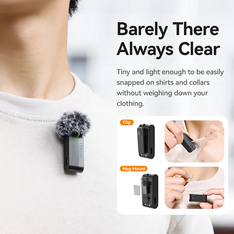 【新品】Ulanzi A100 ワイヤレスマイク 2個 Lightning付 Amazon.co.jp: Ulanzi A100 ワイヤレスマイク ピンマイク スマホ外付け