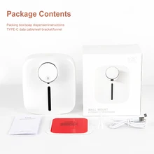 

TOP Wall-mounted Automatic Soap Foam Dispenser Infrared Sensor Rechargeable Digital Display Liquid Soap Dispenser Hand Sanitizer