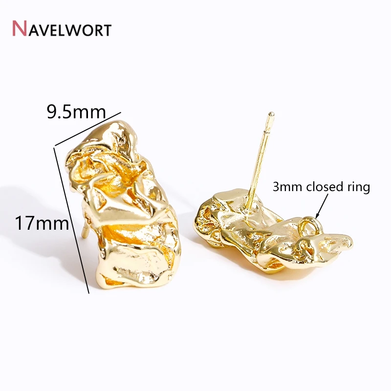 טבעת הרודיון בצבע רודיום בסיס עגיל מתכת עם טבעות קפיצה פתוחות, עגילי הברגה לא סדירים לעגילים, אביזרים לעגילים