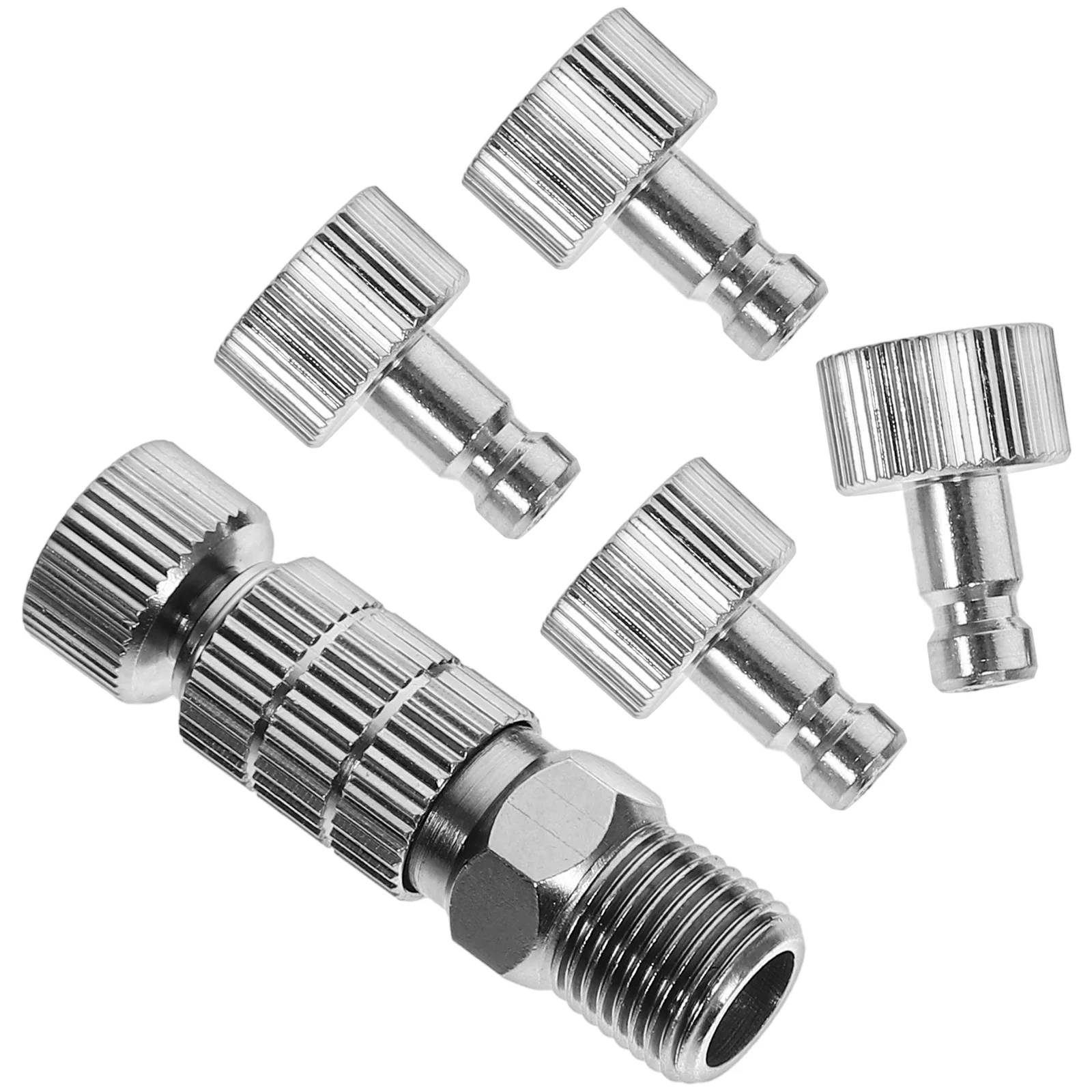 

Airbrush Adapter Kit Female And Male Coupling Airbrush Hose Connector Adapter Metal Fittings Accessories Replacements