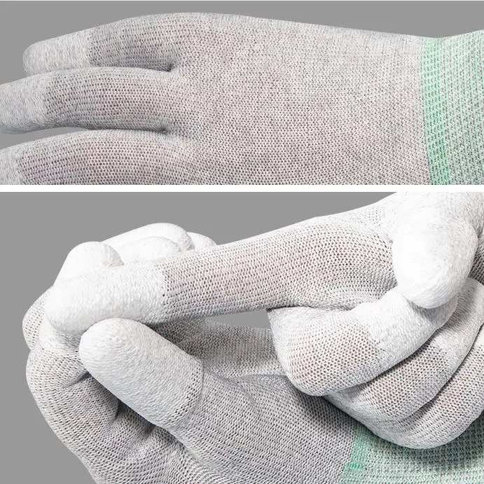 Fingertip PU Coated Anti-static Gloves Antiskid Handwork Industrial Working Protective Gloves Car Window Tint Film Install Glove 3