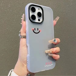 Sweet Smile Face Protective Phone Case Cover - Galaxy S23 Ultra (Black)