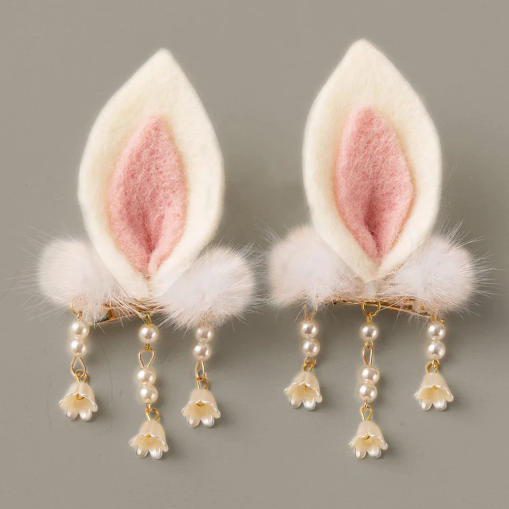 

2 Pcs Hanfu Girl Child Girls Hair Accessories Christmas Clips Metal Hairpin for