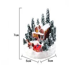Festive LED Night Light: Luminous Micro Landscape House Ornament and Creative Children's Gift (Christmas House)