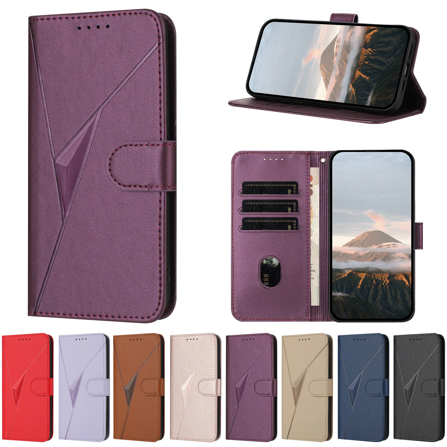 MIKULLE Case For Xiaomi Redmi 15 4G 6.9 Inches, Premium PU Leather Flip - View #10