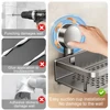 30/40/50CM Bathroom Shelf With Suction Cup Shower Organizer Without Drilling Shampoo Rack Toilet Shelf Bathroom Accessories 2