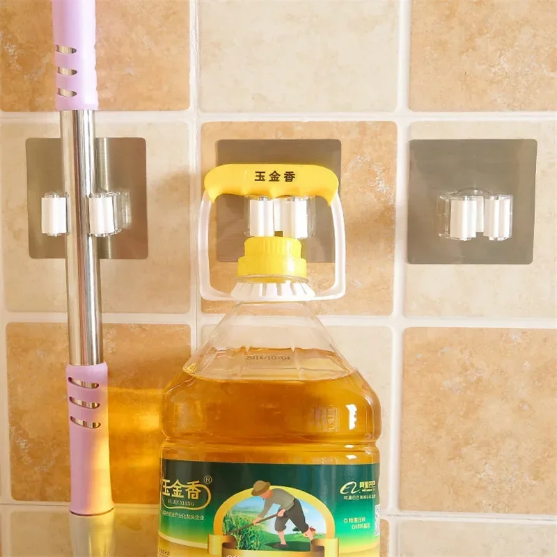 Mop & Broom Holder Wall Mounted Mop Organizer for Home