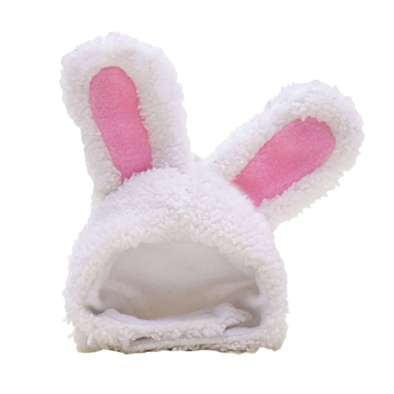

Pet Kitten Puppy Headband Halloween Party Props Funny Pet Dog for Cat Hat Cartoon Plush Bunny Ears Hat with Rabbit