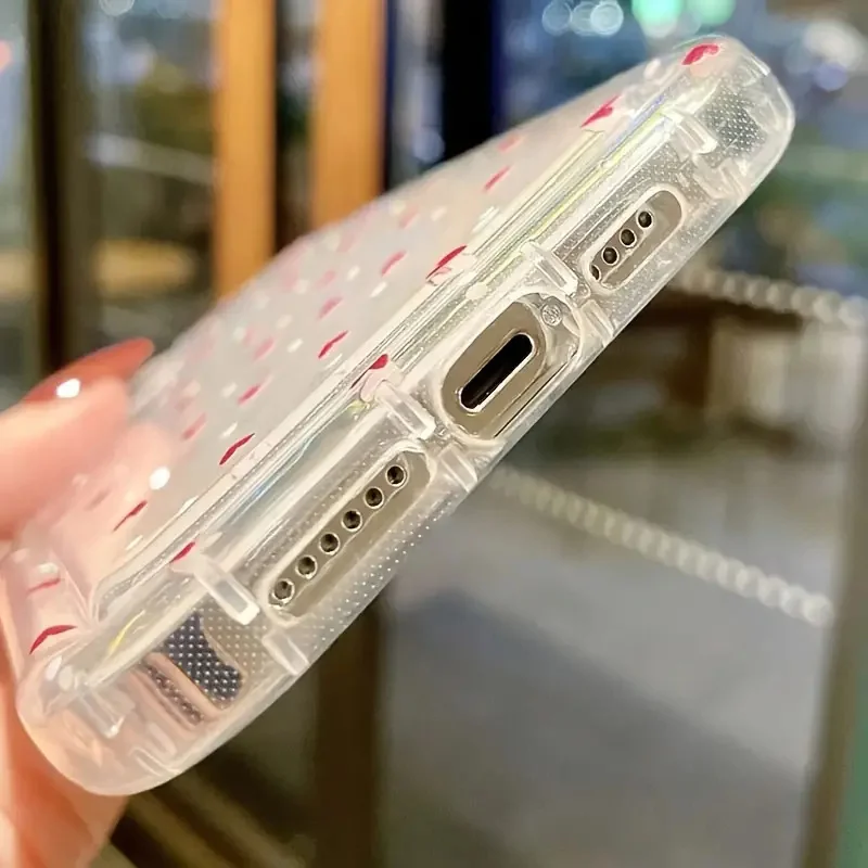 Love Heart Soft Clear Anti-Fall Shockproof Phone Case