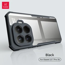 Xundd Shockproof Transparent Phone Case with Camera Protection, Acrylic+TPU Hybrid - Acrylic and TPU (For Xiaomi 15T Pro)