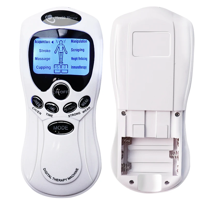 Electric Dual Output Tens Muscle Stimulator Full Body Pulse Massager Acupuncture Health Care