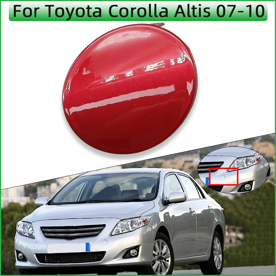 

Car Front Bumper Towing Hook Hauling Eye Cover Cap For Toyota Corolla Altis 2007 2008 2009 2010 Tow Hook Trailer Lid Garnish