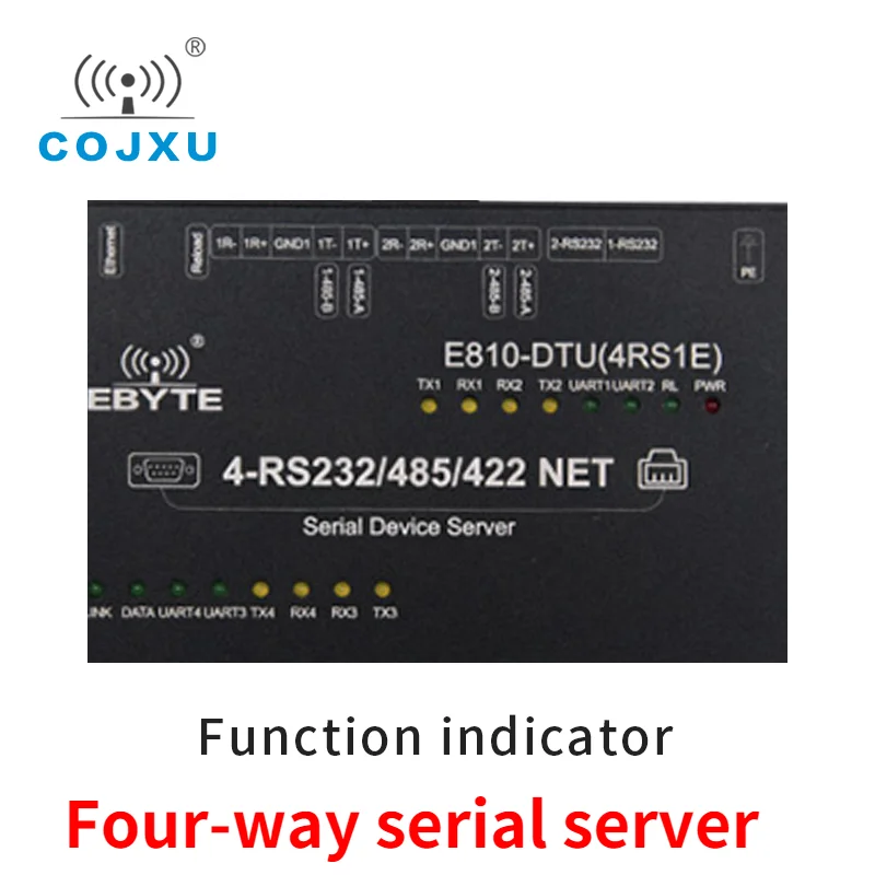RS422 RS485 RS232 Ethernet сервер с последовательным портом Modbus 4-канальный COJXU E810-DTU(4RS1E)