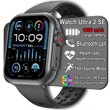 Watch Ultra 2 SE Men Women 1000mAh HD AMOLED 100+Sport Heart Rate Bluetooth Call GPS Track Waterproof SmartWatch For IOS Android 1