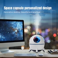 Portable Mini Air Humidifier 220ML Space Capsule Cool Mist Desktop Aromatherapy Water Diffuser with Led Light for Kid Gift 1